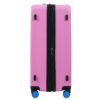 Hardshell Luggage Sets 3 Pieces Contrast Color Suitcase With Spinner Wheels And Tsa Lock 20" 24" 28" Available - Pink - Image 6