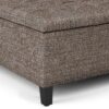 Harrison - Coffee Table Storage Ottoman - Mink Brown - Image 6