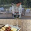 Leadingware Rainbow Diamond Plastic Wine Glasses (Set of 4), Unbreakable Bpa Free Acrylic, 16Oz - Clear - Image 6