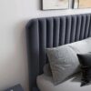 Bethany - Queen Upholstered Platform Bed - Gray - Image 2