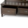 Burlington - Entryway Storage Bench With Drawers - Mahogany Brown - Image 9