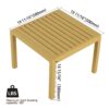 2 Piece Indoor / Outdoor Furniture Set (One Chair And 1 Coffee Table), UV Resistant, Waterproof And Durable - Brick Yellow - Image 12