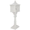 Cast Aluminum Mail Box, Postal Box, Mailbox - White - Image 13