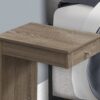 Accent Table, C - Shaped Contemporary & Modern - Taupe - Image 2