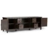Connaught - Wide TV Stand - Dark Chestnut Brown - Image 2