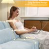 3 Seater Chenille Sofa With Movable Ottomans High Resilience Sponge Easy Install - Sky Blue - Image 6