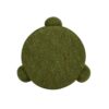 Hugo - Round Fully Upholstered Ottoman - Moss Green - Image 3