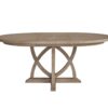 Round Dining Extendable Dining Table - Sand - Image 2