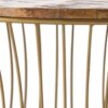 Ameliarae - Handcrafted Boho Mango Wood And Iron Coffee Table - Natural - Image 6