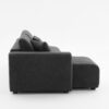Jessica - Lamb Wool Left Facing Sectional Sofa With Chaise - Dark Gray - Image 5