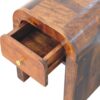 Darcy - Mini Nightstand With Curved Edges - Brown - Image 2