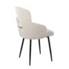 Dahlia - Contemporary Dining Chair (Set of 2) - Cream / Black - Image 4