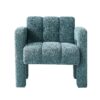 31.10" Wide Boucle Upholstered Accent Chair - Green - Image 4