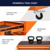 4 Drawers Multifunctional Tool Cart With Wheels - Orange - Image 13