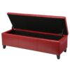 Glouster - Storage Ottoman Leather - Red - Image 11