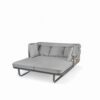 Outdoor Patio Daybed Rattan Daybed Outdoor Sunbed With Detachable Pillows For Patio, Backyard, Pool - Gray - Image 19