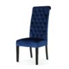 Elegant George Hi Back Dining Chair (Set of 2) With Tufted Velvet - Navy Blue - Image 8
