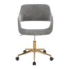 Margarite - Contemporary, Task Chair - Gold / Gray - Image 5
