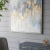 Modern Oil Painting, Square Framed Wall Art For Living Room Dining Room Office - Multicolor - Image 4