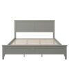 Queen Modern Solid Wood Platform Bed - Gray - Image 4