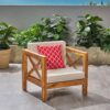 Brava - Modern Club Chair With Water Resistant Cushions - Beige - Image 5