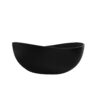 63" Freestanding Solid Surface Soaking Bathtub For Bathroom - Black - Image 3