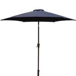 9' Pole Umbrella With Carry Bag - Navy Blue