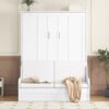 Queen Size Murphy Space Saving Wall Bed With Cushion - White - Image 10