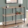 Accent Console Table For Entryway, Convenient Design Modern - Taupe - Image 4