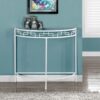Accent Console Table For Entryway, Contemporary And Modern - White - Image 3