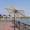 9' Pole Umbrella With Carry Bag - Creme - Image 4