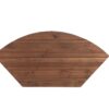 Fan Shape Reclaimed Wood Corner Media Table For Living Room Wise Use Your Space - Natural - Image 7