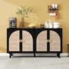 4 Door Cabinet, Suitable For Bedroom - Black - Image 2