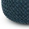 Renee - Round Pouf - Teal - Image 4