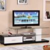 Ivana - TV Stand - White / Black - Image 2