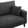 Modern Upholstered 2 Piece Sofa Set, Comfy Corduroy Living Room Furniture - Dark Gray - Image 14