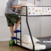 Adam - Twin Over Full Bunk Guard Rail - Black With White Mesh - Image 11