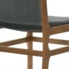 Contemporary Dining Chair Set Upholstered Fabric With Rubberwood Frame - Dark Gray - Image 12