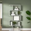 5 Layer Simple Household White Bookshelf - Cream White - Image 5