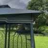 13 0 Outdoor Patio Gazebo Canopy Tent With Ventilated Double Roof And Mosquito Net (Detachable Mesh Screen On All Sides) Suitable For Lawn Garden Backyard And Deck Top - Gray - Image 6