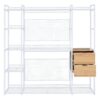 Open Style Wardrobe With Hanging Rails, Shelves And Drawers - White - Image 16