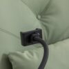270 Swivel Glider Recliner Chair, Power Recliner Rocking Chair, USB Port Charge For Nursery Chair With Atmosphere Lamp For Living Room Bedroom Apartment - Green - Image 14