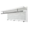 Esyspot - Metal Powder Coating Hook Wall Mounted With Shelf - White - Image 4
