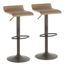 Ale - Industrial Barstool (Set of 2) - Camel
