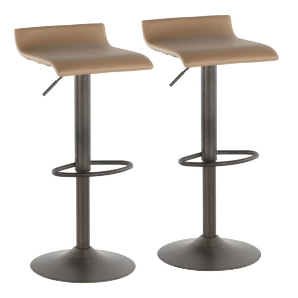 Ale - Industrial Barstool (Set of 2) - Camel
