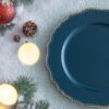 Plastic Charger Plate (Set of 8) - Blue - Image 4
