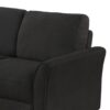 3 Seat Sofa Living Room Sofa - Black - Image 4