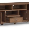 Amherst - Wide TV Media Stand - Rustic Natural Aged Brown - Image 4