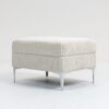 Modular Sectional Sofa Square Ottoman Module, Storage Ottoman Footrest - Beige - Image 5