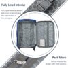 Softside Luggage Expandable 3 Piece Set Suitcase Upright Spinner Softshell Lightweight Luggage Travel Set - Blue - Image 4